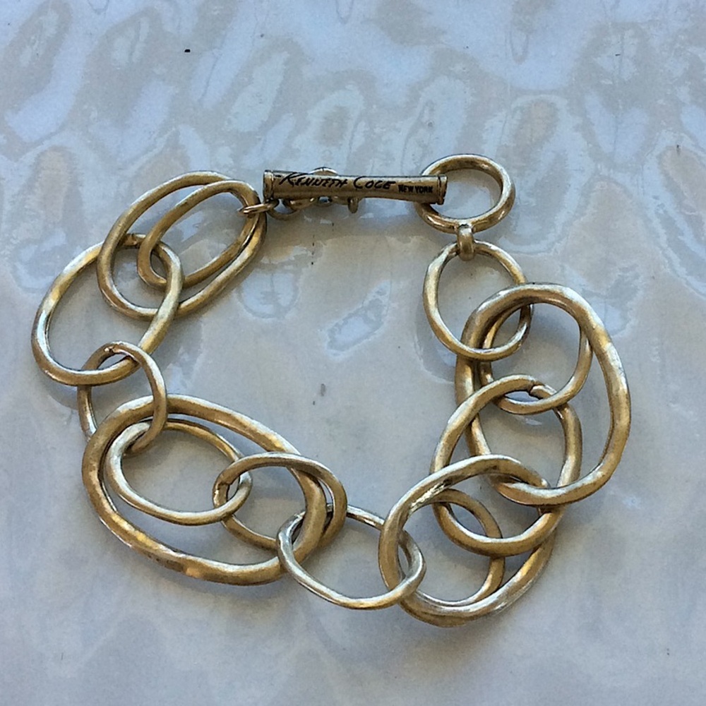 Kenneth Cole New York Gold Tone Link Bracelet